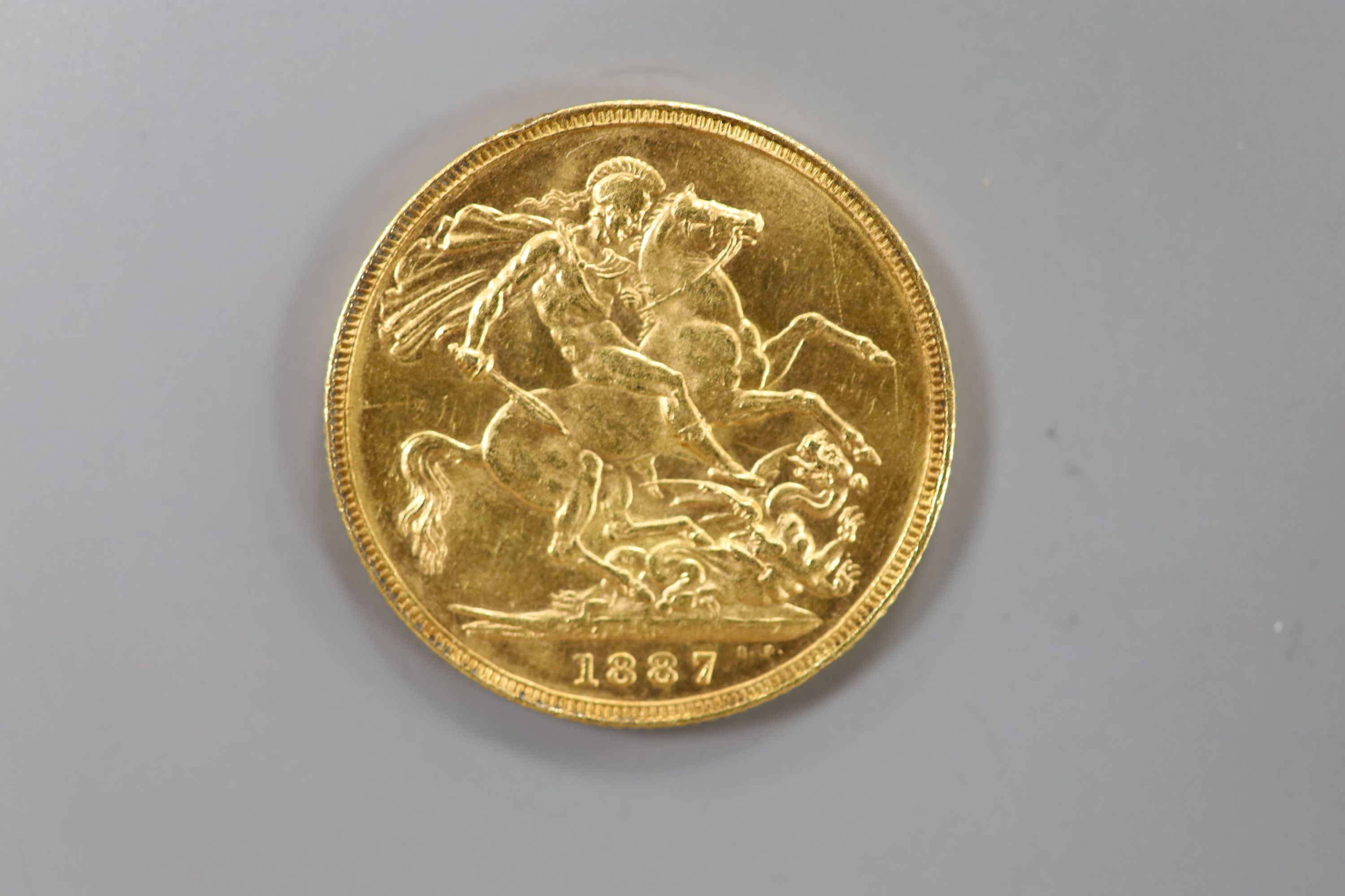 A Victoria 1887 sovereign